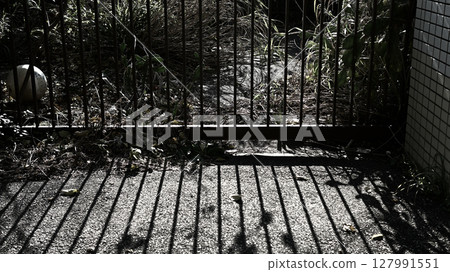 Dilapidated gate Dilapidated gate 127991551