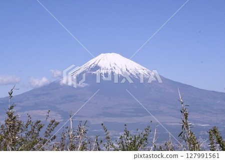 Mount Fuji as seen from Nagao Pass Mount Fuji as seen from Nagao Pass 127991561