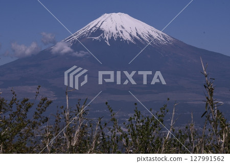 Mount Fuji as seen from Nagao Pass 127991562