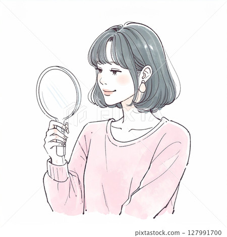 Illustration material of women and girls 127991700