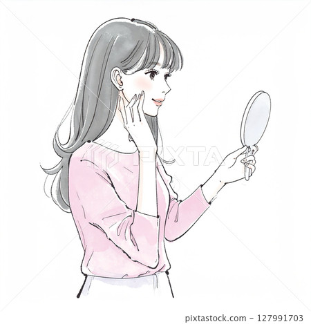 Illustration material of women and girls 127991703