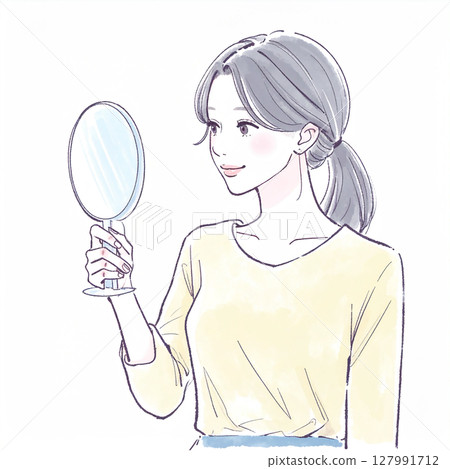 婦女和女孩插畫素材 127991712