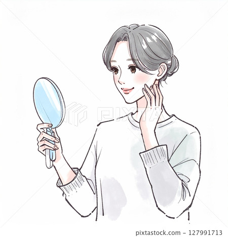 Illustration material of women and girls 127991713