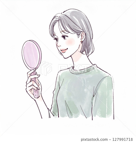 Illustration material of women and girls 127991718