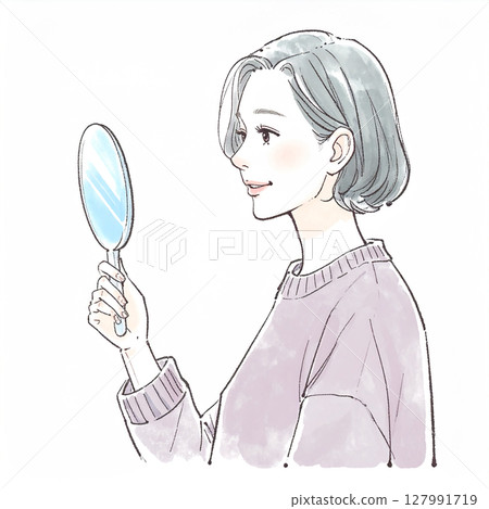 Illustration material of women and girls 127991719
