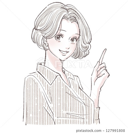 婦女和女孩插畫素材 婦女和女孩插畫素材 127991808