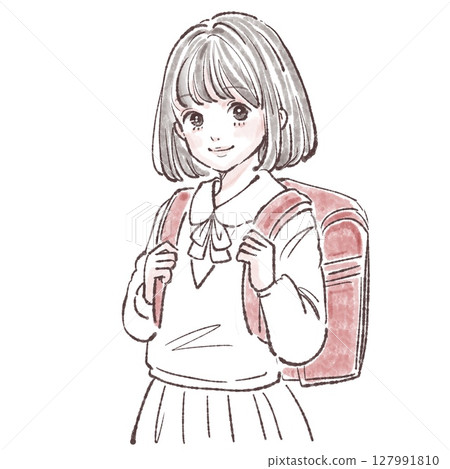 婦女和女孩插畫素材 婦女和女孩插畫素材 127991810