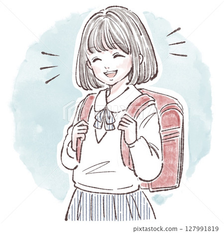 婦女和女孩插畫素材 婦女和女孩插畫素材 127991819