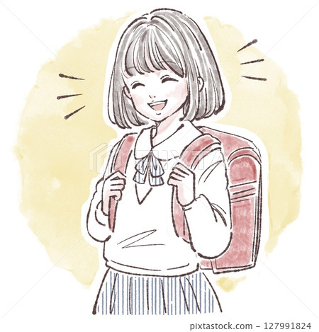 婦女和女孩插畫素材 婦女和女孩插畫素材 127991824