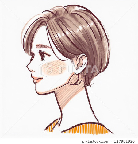 Illustration material of women and girls 127991926