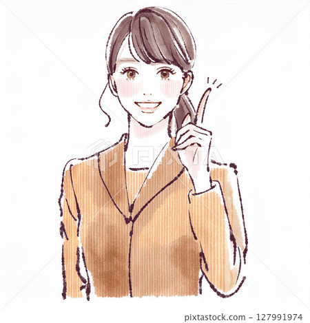 Illustration material of women and girls Illustration material of women and girls 127991974