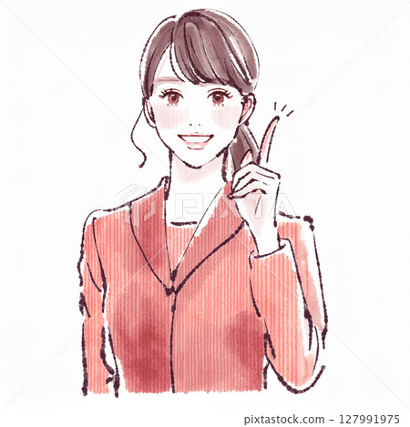 Illustration material of women and girls 127991975