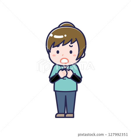 兒童扶養員/對角線/女性 29 127992351