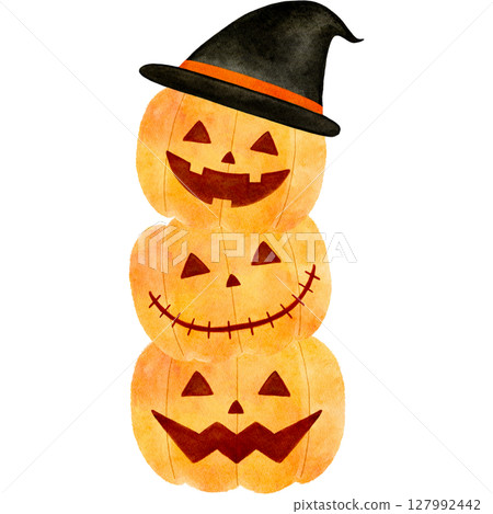 萬聖節南瓜圖 127992442