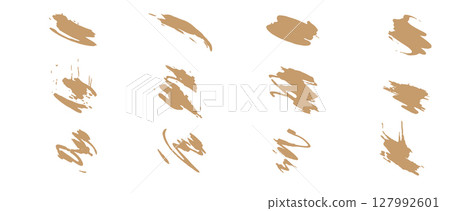 Hand drawn brush strokes Hand drawn brush strokes 127992601