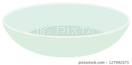Deep plate single tableware vector material Deep plate single tableware vector material 127992873