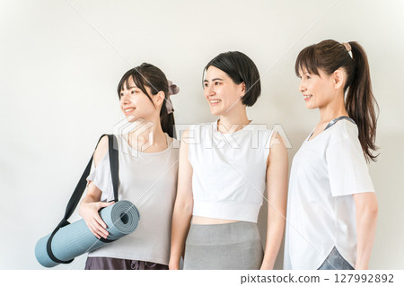 Yoga friends, yoga classes, Pilates, workouts, diet, family, friends 127992892