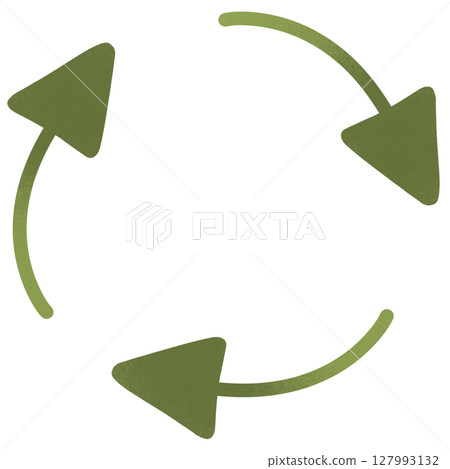 drawing leaf of green recycle symbol design 127993132