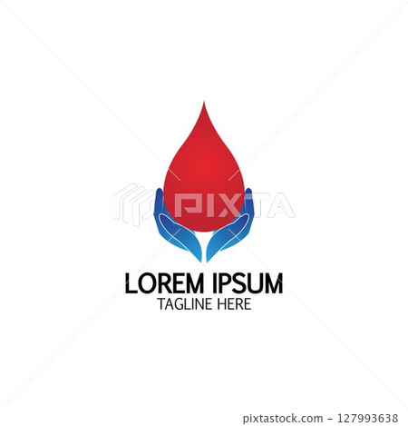 Health care&Blood donation logo icon design template Health care&Blood donation logo icon design template 127993638