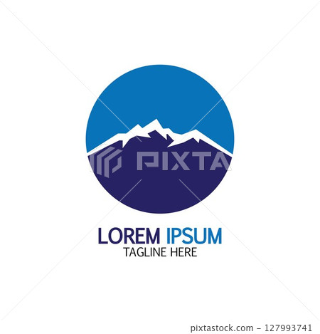 Mountain icon Logo 127993741
