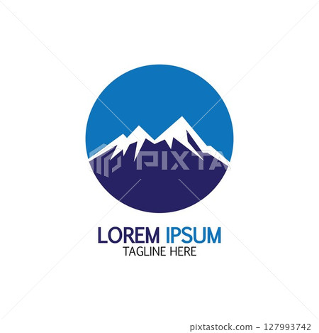 Mountain icon Logo 127993742