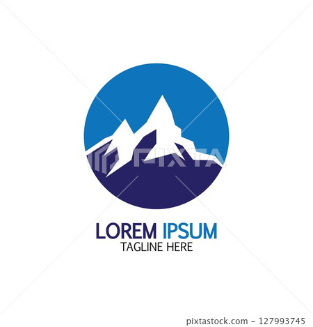 Mountain icon Logo 127993745