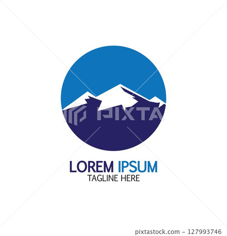 Mountain icon Logo 127993746