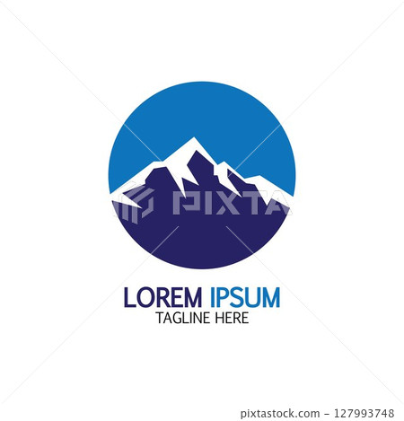 Mountain icon Logo 127993748
