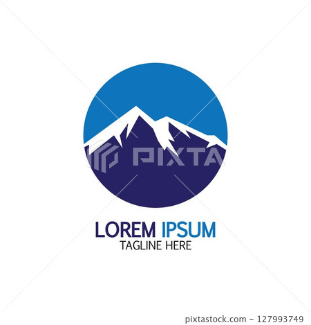 Mountain icon Logo 127993749