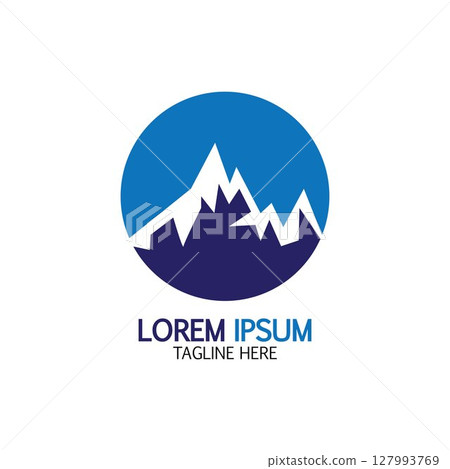 Mountain icon Logo 127993769