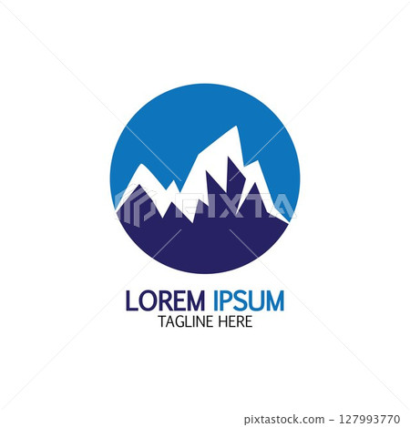 Mountain icon Logo 127993770