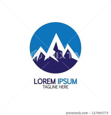 Mountain icon Logo 127993773