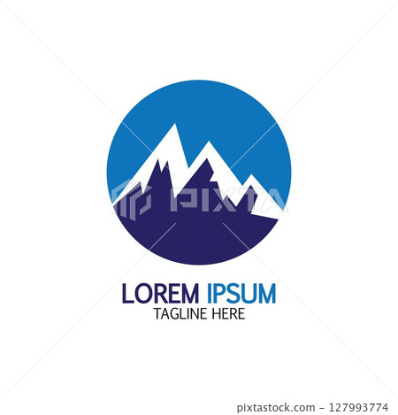 Mountain icon Logo 127993774