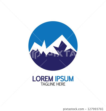 Mountain icon Logo 127993781