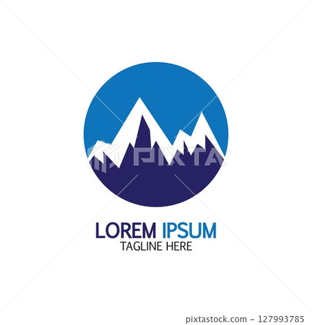 Mountain icon Logo 127993785