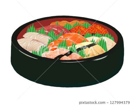 Sushi barrel (black barrel) with balance 127994379