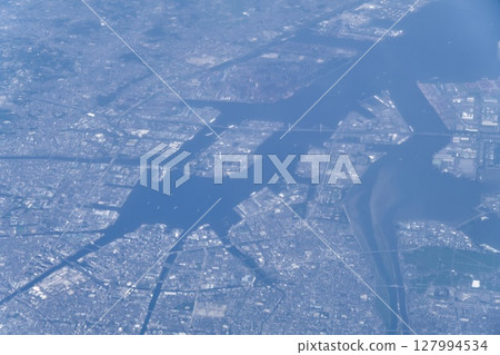 Aerial view of Nagoya city Aerial view of Nagoya city 127994534