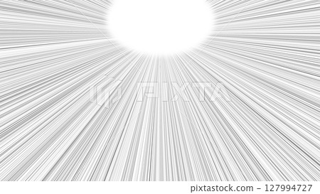 透明背景上的漫畫收斂線 127994727