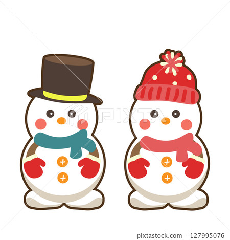 簡單可愛的雪人套裝 簡單可愛的雪人套裝 127995076