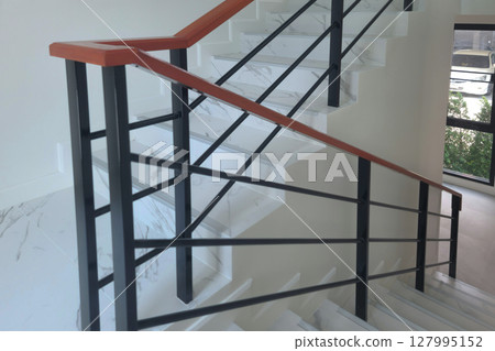 Interior staircase on abstract background Interior staircase on abstract background 127995152