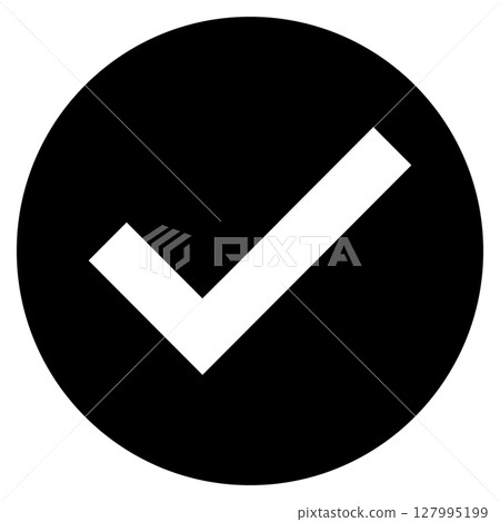 簡單的複選標記、圓形、向量資料、傳單、網頁、影片素材、單色 簡單的複選標記、圓形、向量資料、傳單、網頁、影片素材、單色 127995199