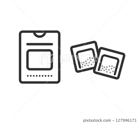 藥袋、藥粉、口服藥、口服藥的插圖 127996171