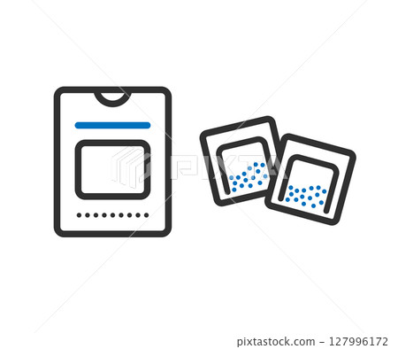 藥袋、藥粉、口服藥、口服藥的插圖 127996172