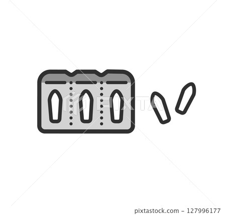 Suppository Illustration of a suppository 127996177