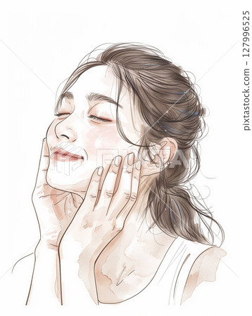 Female skin care 127996525