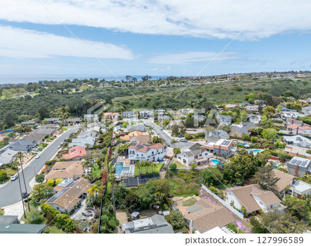 Aerial view of residential urban sprawl in San Diego Aerial view of residential urban sprawl in San Diego 127996589
