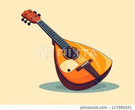 巴拉萊卡琴的簡單插圖 127996841