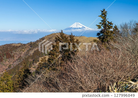 從靜岡縣伊豆市西伊豆天際線看到的富士山 從靜岡縣伊豆市西伊豆天際線看到的富士山 127996849