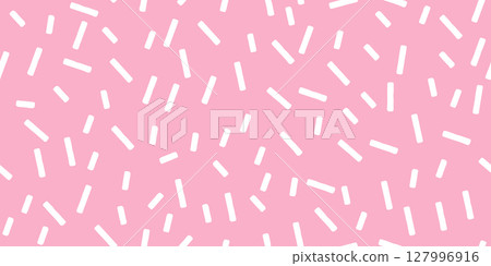 Colorful Candy Sprinkle Pattern with Donut Texture and Glaze Background Featuring Rainbow Sugar Toppings in Seamless Design for Confectionery Art Projects and Dessert Style Illustrations 127996916
