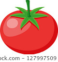 Simple and cute tomato illustration 127997509